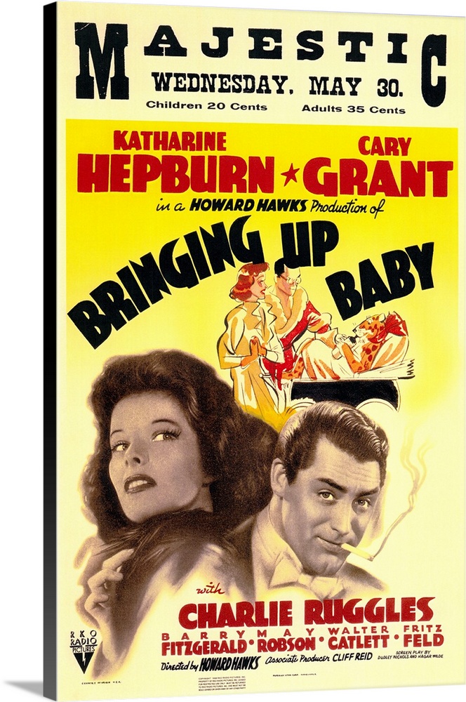 The quintessential screwball comedy, featuring Hepburn as a giddy socialite with a baby leopard, and Grant as the unwittin...