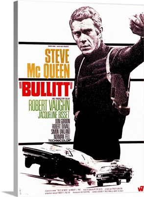 Steve Mcqueen Gun Movie Block Giant Wall Art Poster