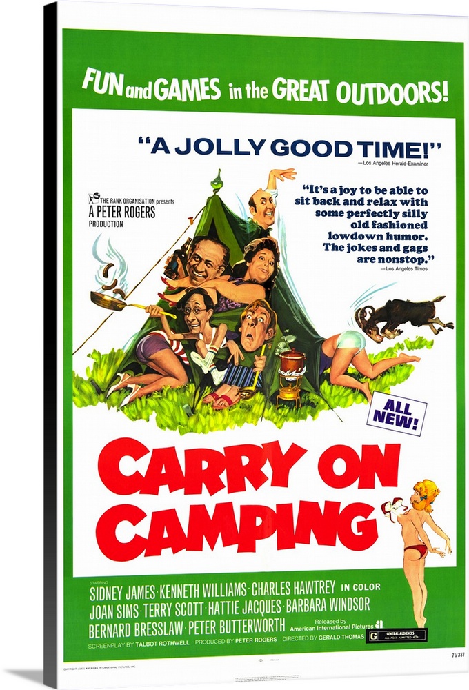 Another entry in the silly series finds James and Bresslaw trying to persuade their girlfriends to go on a camping trip to...