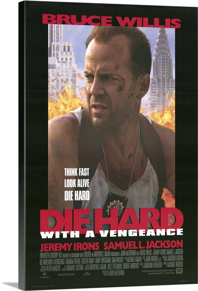 Die Hard: With a Vengeance (1995) Wall Art, Canvas Prints, Framed ...