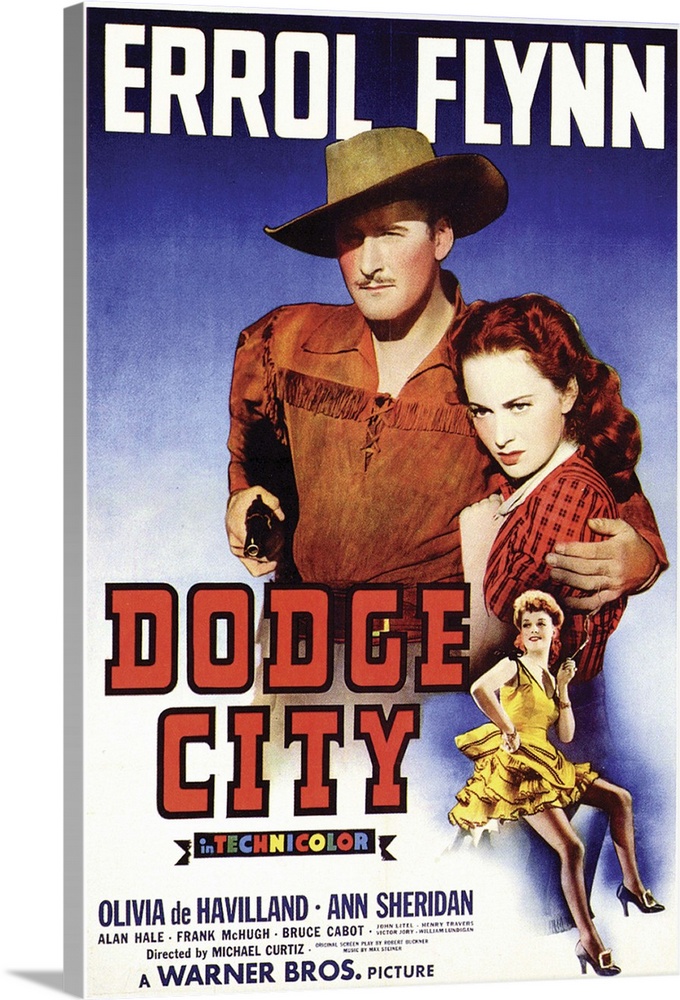 Flynn stars as Wade Hutton, a roving cattleman who becomes the sheriff of Dodge City. His job: to run a ruthless outlaw an...