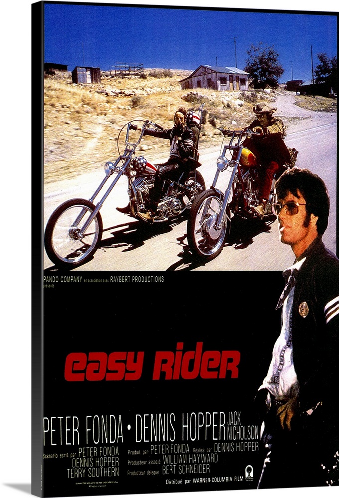 Slim-budget, generation-defining movie. Two young men in late 1960s undertake a motorcycle trek throughout the Southwest i...