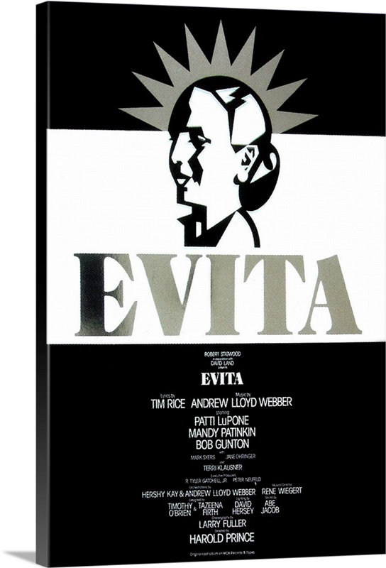 Evita (Broadway) (1979) Wall Art, Canvas Prints, Framed Prints, Wall