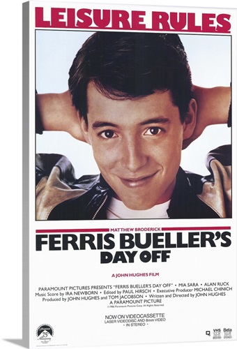 Ferris Buellers Day Off (1986) | Great Big Canvas