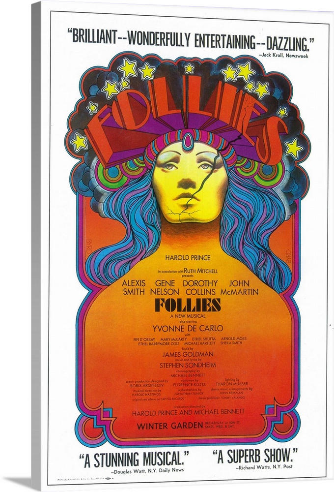 Follies (1971), a broadway musical directed by Harold Prince and Michael Bennett.