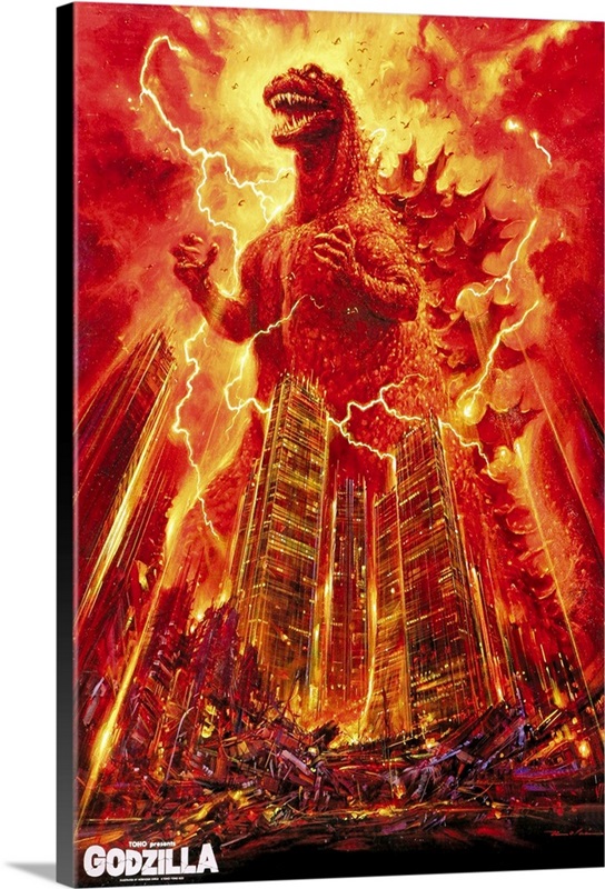 Wall Art Print Godzilla Japan, Gifts & Merchandise