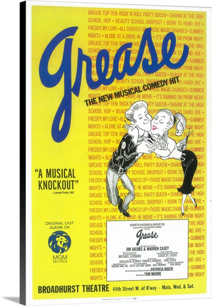 Set in 1959 in fictional Rydell High in Chicago, focuses on the romance between high schoolers Danny Zuko and Sandy Dumbro...