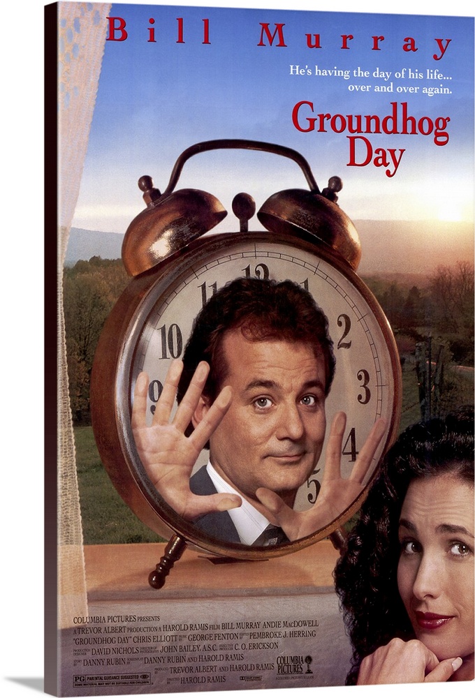 No Framed Details about   Groundhog Day 1993 Retro Print Wall Decor Poster