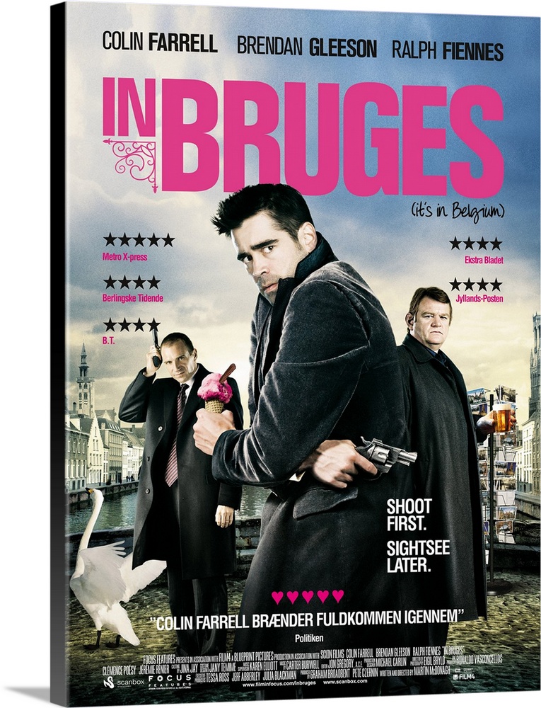 In Bruges - Movie Poster - Danish