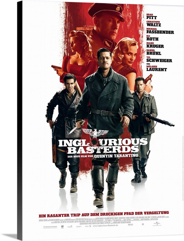 Inglourious Basterds - Movie Poster - German | Great Big Canvas