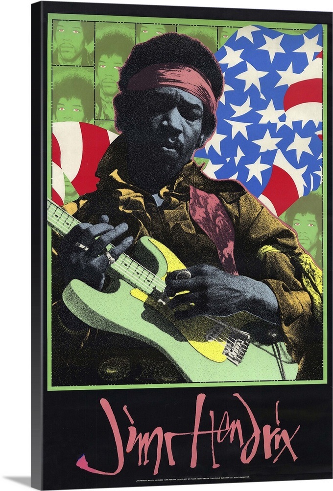 Jimi Hendrix (1973) Wall Art, Canvas Prints, Framed Prints, Wall Peels Great Big Canvas
