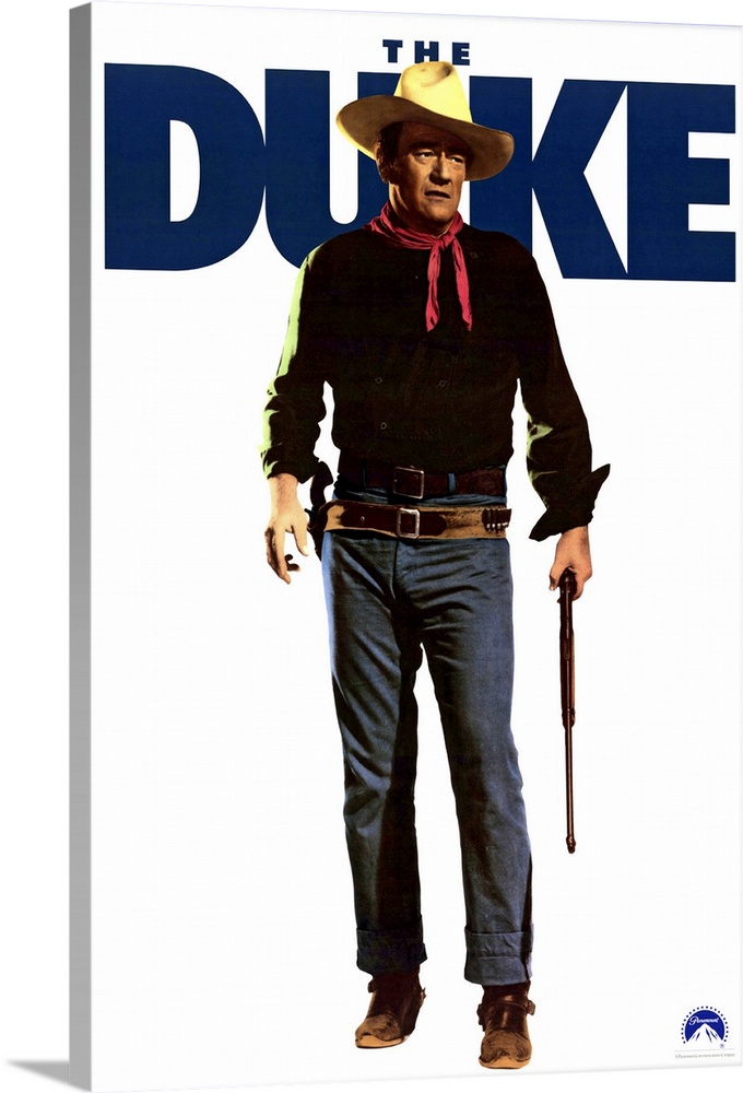 Movie poster advertising the 1971 movie The Duke starring John Wayne.