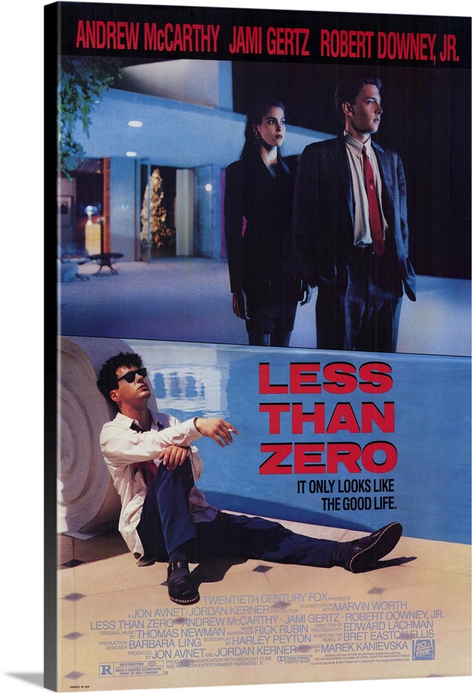 Official Trailer - LESS THAN ZERO (1987, Andrew McCarthy, Jami Gertz,  Robert Downey Jr.) 