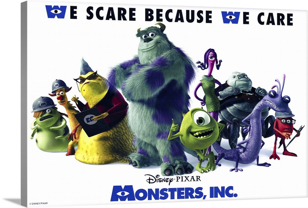 Concept art for Monsters, Inc. (2001), American postcard by…