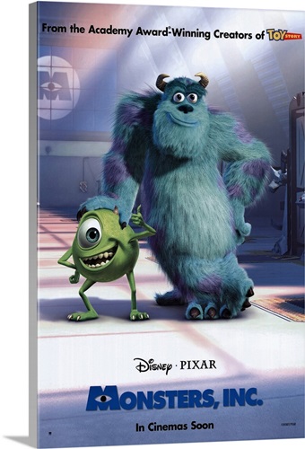 Monsters, Inc. Movie Poster 2001 British Quad (30x40)