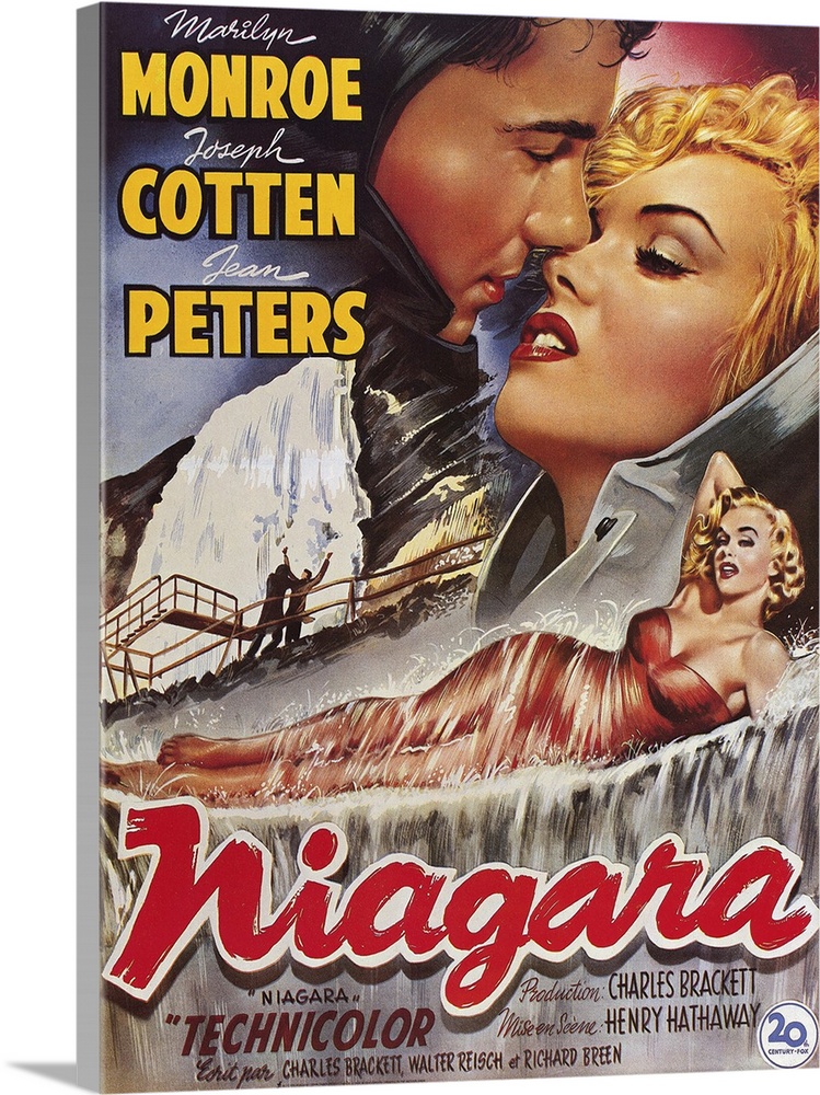 During their honeymoon in Niagara Falls, a scheming wife (Monroe) plans to kill her crazed war-vet husband (Cotten). Littl...