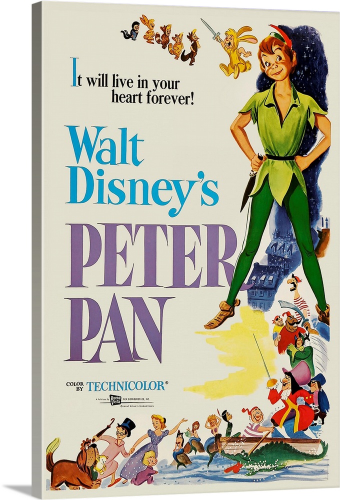 Disney classic about a boy who never wants to grow up. Based on J.M. Barrie's book and play. Still stands head and shoulde...