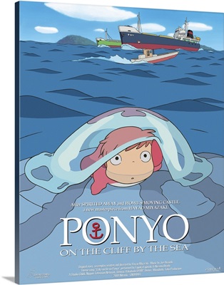 Ponyo on the Cliff - Movie Poster - Belgian