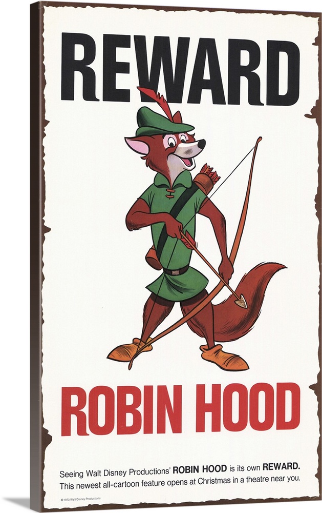 This time the Sherwood Forest crew are portrayed by appropiate cartoon animals, hence, Robin is a fox, Little John a bear,...
