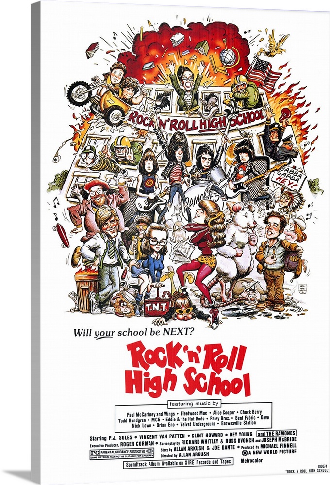 The music of the Ramones highlights this non-stop high-energy cult classic about a high school out to thwart the principal...