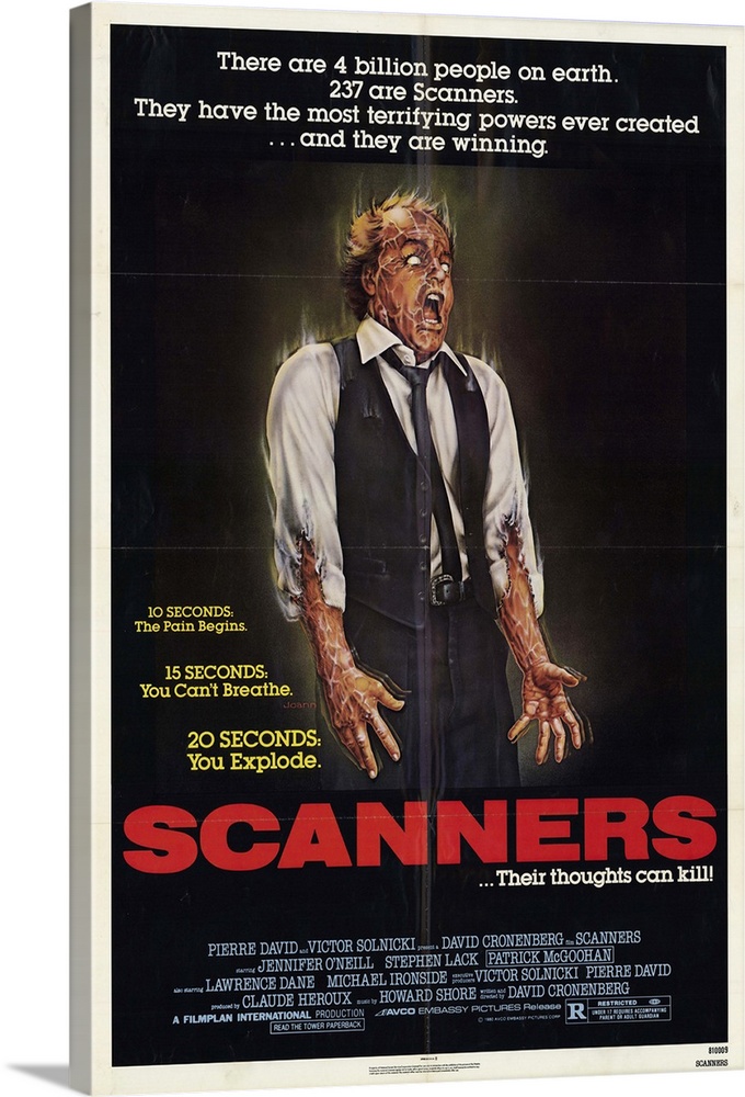 Scanners are telepaths who can will people to explode. One scanner in particular harbors Hitlerian aspirations for his ban...