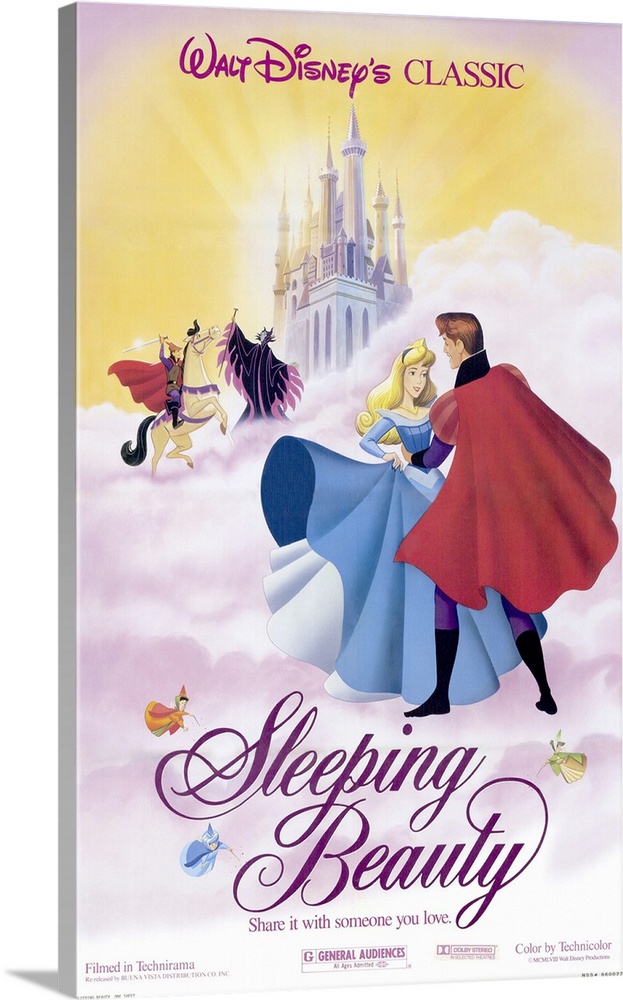 Disney Sleeping Beauty Nap Queen 1959 Graphic Tote Bag by Teo Sewa