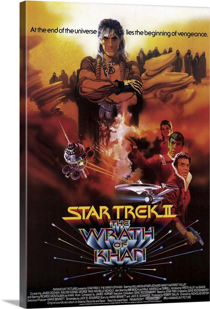 Picking up from the 1967 Star Trek episode Space Seed, Admiral James T. Kirk and the crew of the Enterprise must battle Kh...