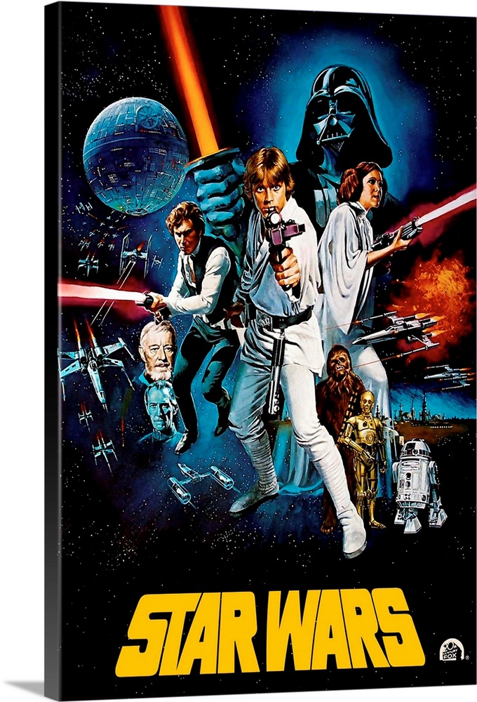 Vrijgevigheid Automatisch Lezen Star Wars (1977) Wall Art, Canvas Prints, Framed Prints, Wall Peels | Great  Big Canvas