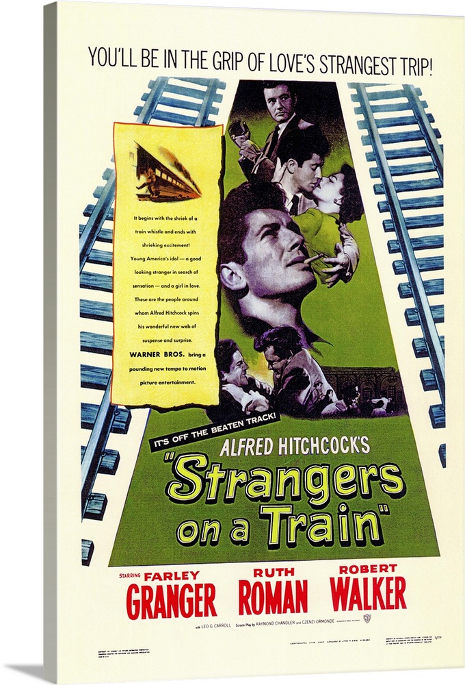 Long before there was "Throw Momma from the Train," there was this Hitchcock super-thriller about two passengers who accid...