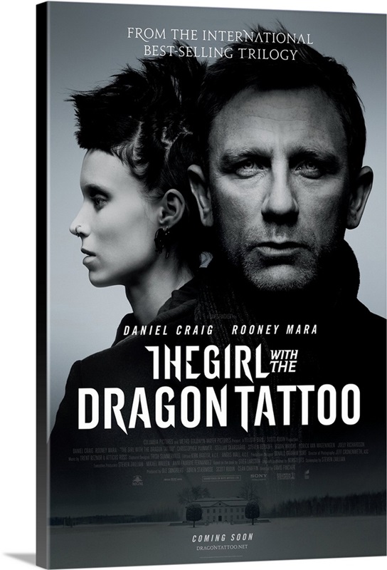 The Girl with the Dragon Tattoo - Movie Poster | Great Big Canvas