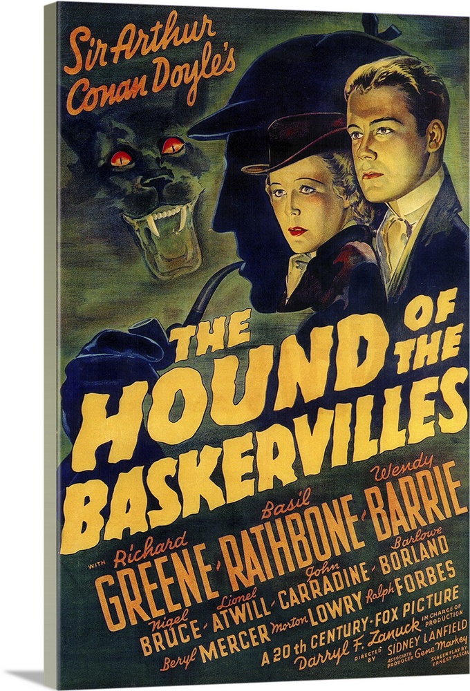 The curse of a demonic hound threatens descendants of an English noble family until Holmes and Watson solve the mystery.