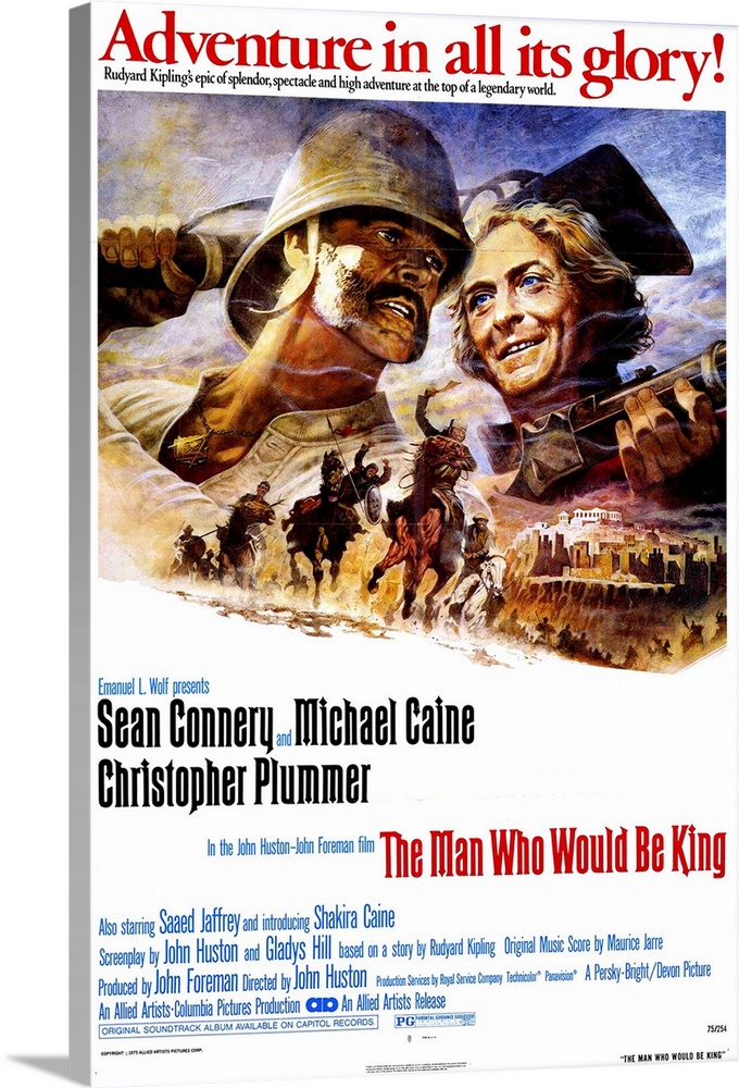 A grand, old-fashioned adventure based on the classic story by Rudyard Kipling about two mercenary soldiers who travel fro...