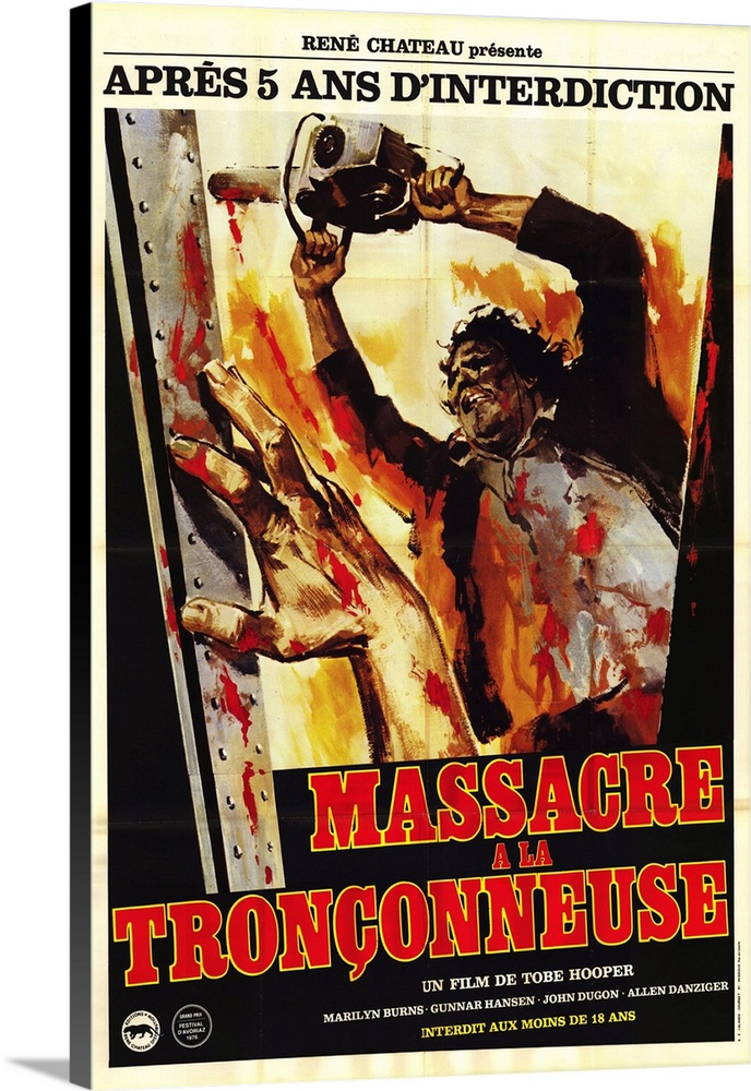 Texas Chainsaw Massacre Movie Canvas  Print Wall Art