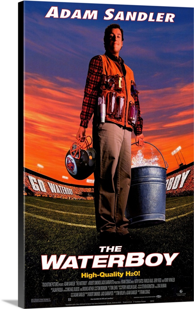 The Waterboy (1998) | Large Stretched Canvas, Black Floating Frame Wall Art Print | Great Big Canvas