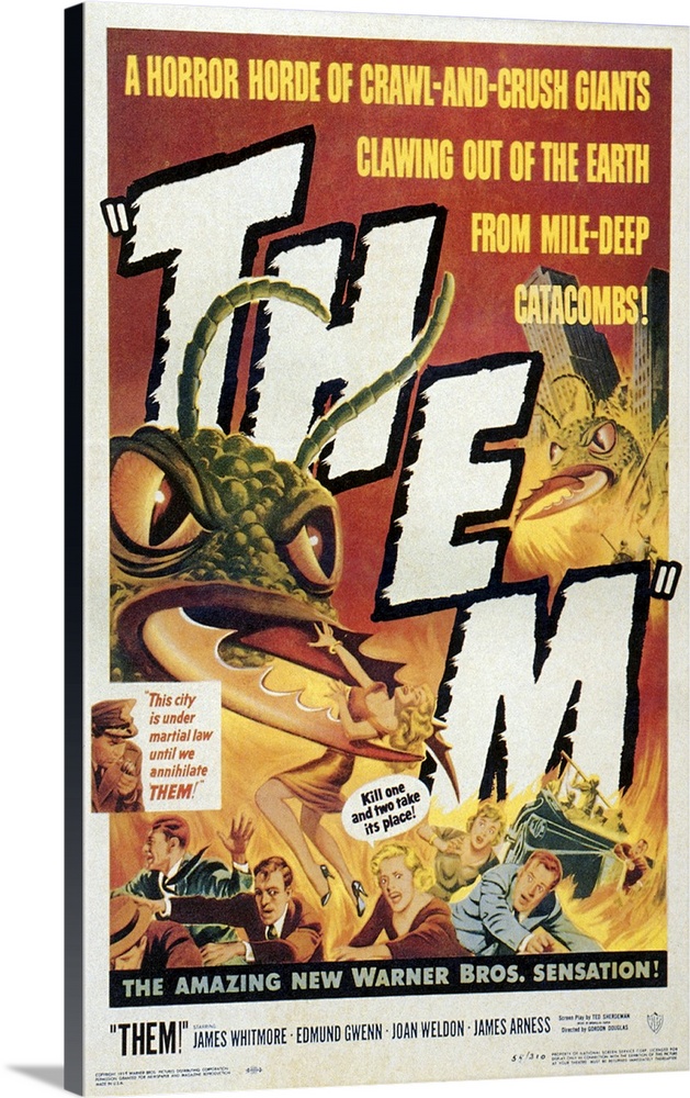 A group of mutated giant ants wreak havoc on a southwestern town. The first of the big-bug movies, and far surpassing the ...