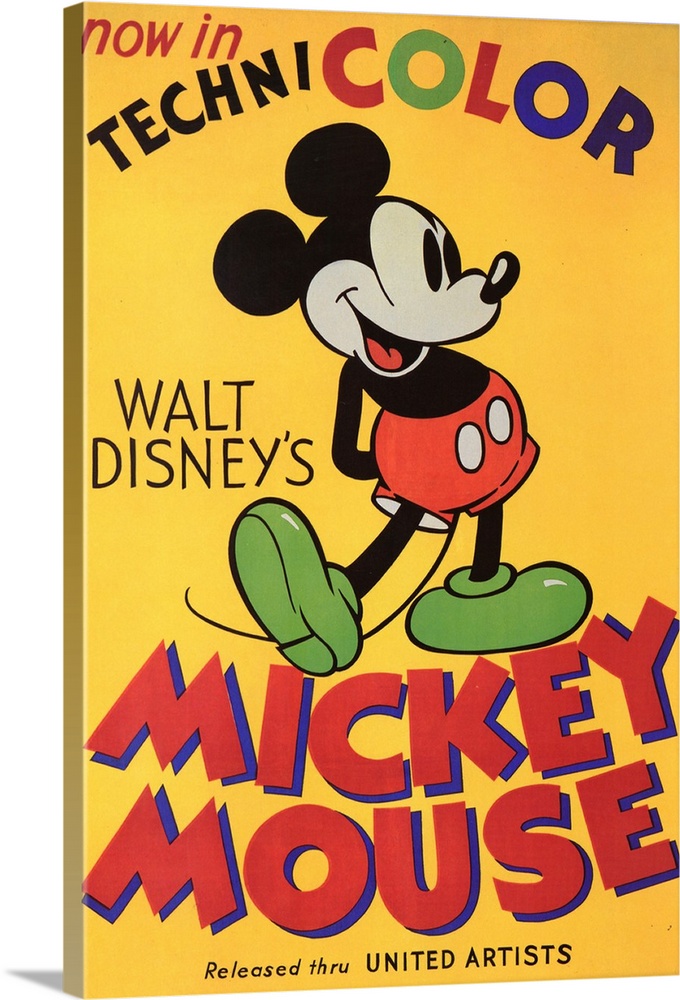 Mickey Mouse - Retro Disney Classic 24x36 Poster  