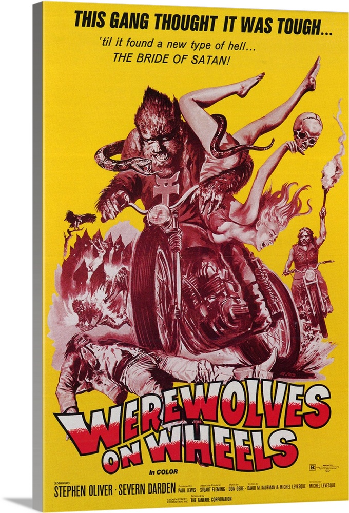 A group of bikers are turned into werewolves due to a Satanic spell. A serious attempt at a biker/werewolf movie, however,...