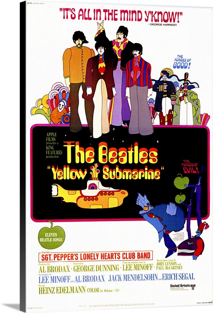 The acclaimed animated fantasy based on a plethora of mid-career Beatles songs, sees the Fab Four battle the Blue Meanies ...