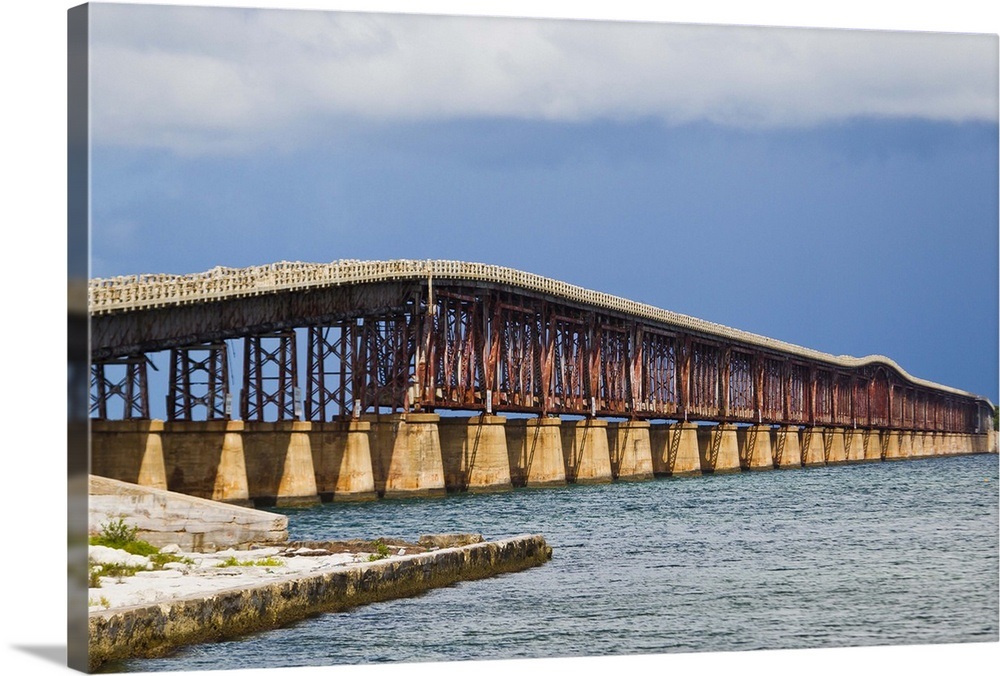 Old Bridge, Bahia Honda Key, Florida Keys, Florida Wall Art, Canvas