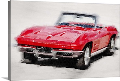 1964 Corvette Stingray Watercolor