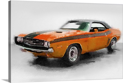 1968 Dodge Challenger Watercolor