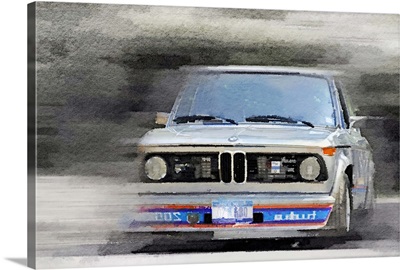 1974 BMW 2002 Turbo Watercolor