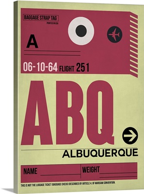 ABQ Albuquerque Luggage Tag II