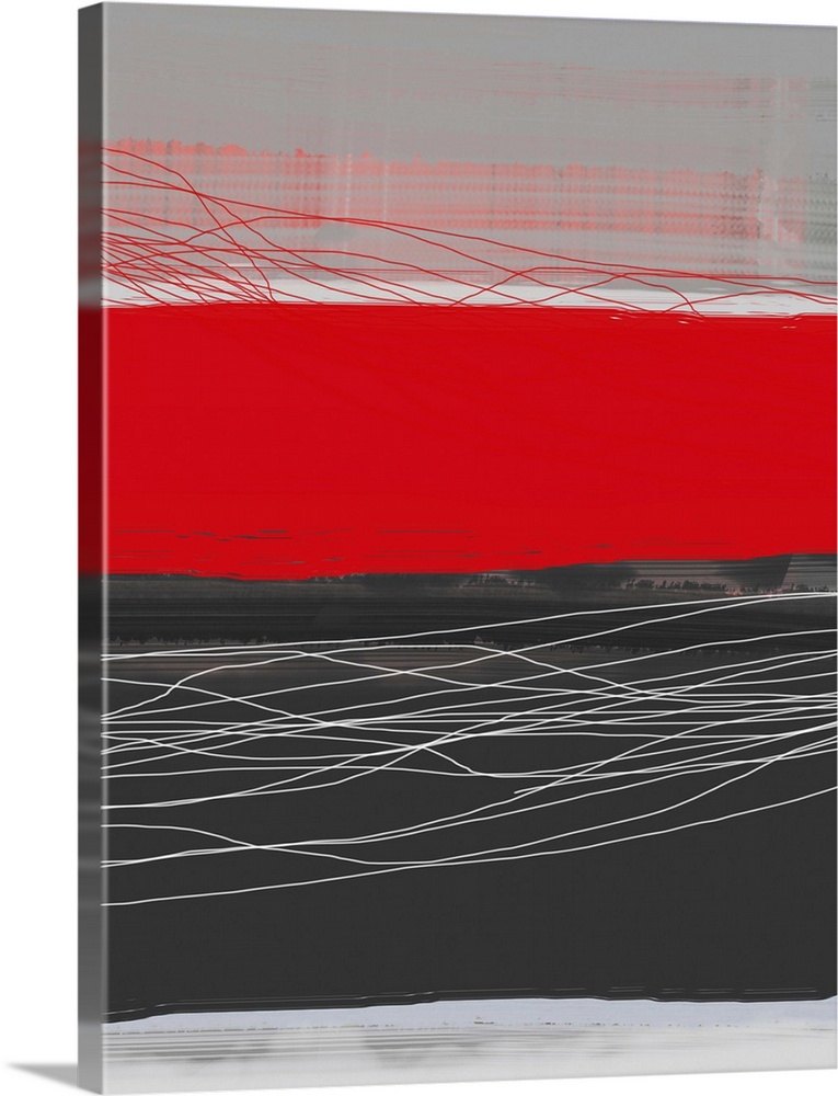Abstract Stripe Theme Red