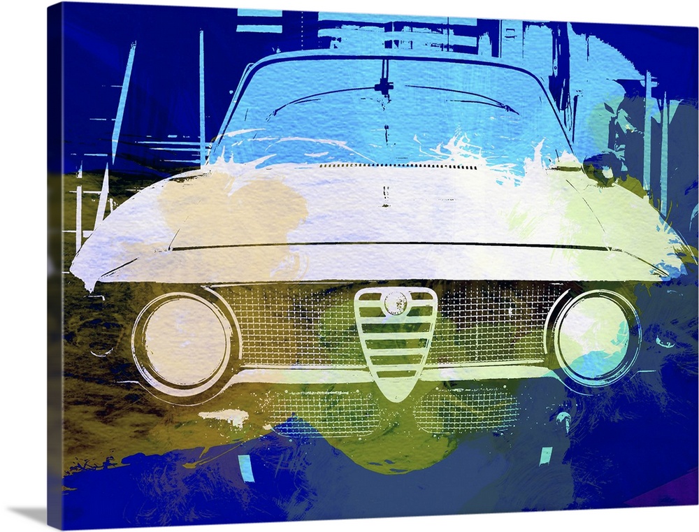 Alfa Romeo Watercolor Wall Art, Canvas Prints, Framed Prints, Wall ...