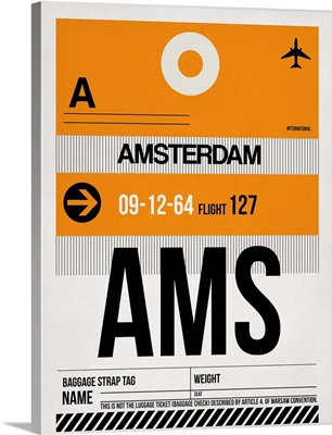 AMS Amsterdam Luggage Tag II