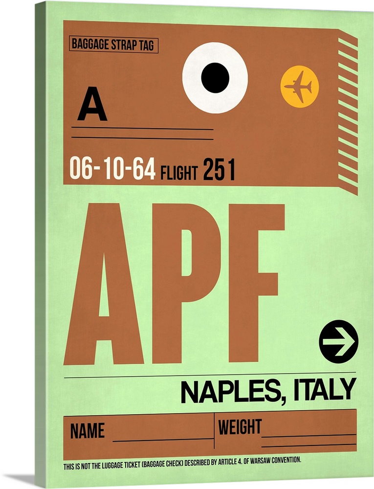APF Naples Luggage Tag I