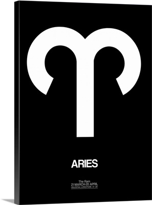 Aries Zodiac Sign White