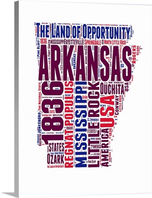 Arkansas Word Cloud Map