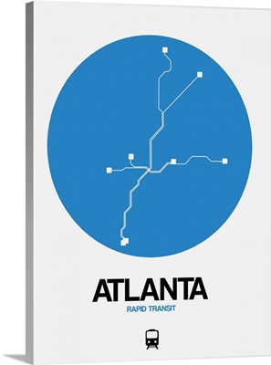 Atlanta Blue Subway Map
